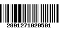 Código de Barras 2891271020501