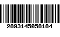 Código de Barras 2893145058184