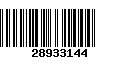 Código de Barras 28933144