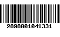 Código de Barras 2898001041331