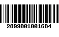 Código de Barras 2899001001684