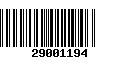 Código de Barras 29001194