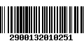 Código de Barras 2900132010251