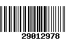 Código de Barras 29012978