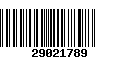 Código de Barras 29021789