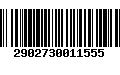 Código de Barras 2902730011555