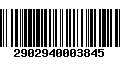 Código de Barras 2902940003845