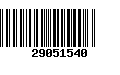 Código de Barras 29051540