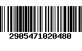 Código de Barras 2905471020480