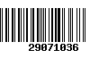 Código de Barras 29071036