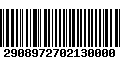 Código de Barras 2908972702130000