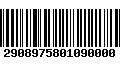 Código de Barras 2908975801090000