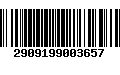 Código de Barras 2909199003657