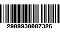 Código de Barras 2909930007326