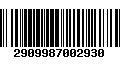 Código de Barras 2909987002930