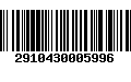 Código de Barras 2910430005996