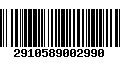 Código de Barras 2910589002990