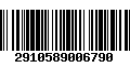 Código de Barras 2910589006790