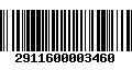 Código de Barras 2911600003460