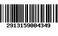 Código de Barras 2913159004349