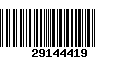 Código de Barras 29144419