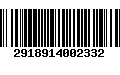 Código de Barras 2918914002332