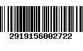 Código de Barras 2919156002722