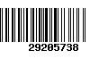 Código de Barras 29205738