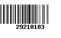 Código de Barras 29210183