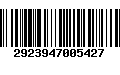 Código de Barras 2923947005427