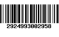 Código de Barras 2924993002958