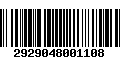 Código de Barras 2929048001108