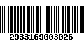 Código de Barras 2933169003026