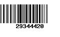 Código de Barras 29344420