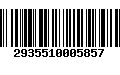 Código de Barras 2935510005857