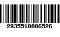 Código de Barras 2935510006526