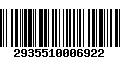 Código de Barras 2935510006922