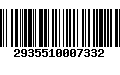 Código de Barras 2935510007332