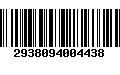 Código de Barras 2938094004438