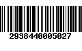 Código de Barras 2938440005027