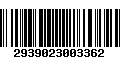 Código de Barras 2939023003362