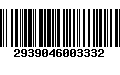 Código de Barras 2939046003332