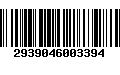 Código de Barras 2939046003394