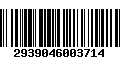 Código de Barras 2939046003714