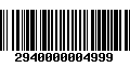 Código de Barras 2940000004999