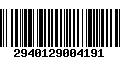 Código de Barras 2940129004191