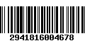 Código de Barras 2941816004678