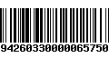 Código de Barras 2942603300000657504