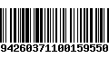 Código de Barras 2942603711001595502