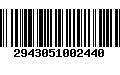 Código de Barras 2943051002440